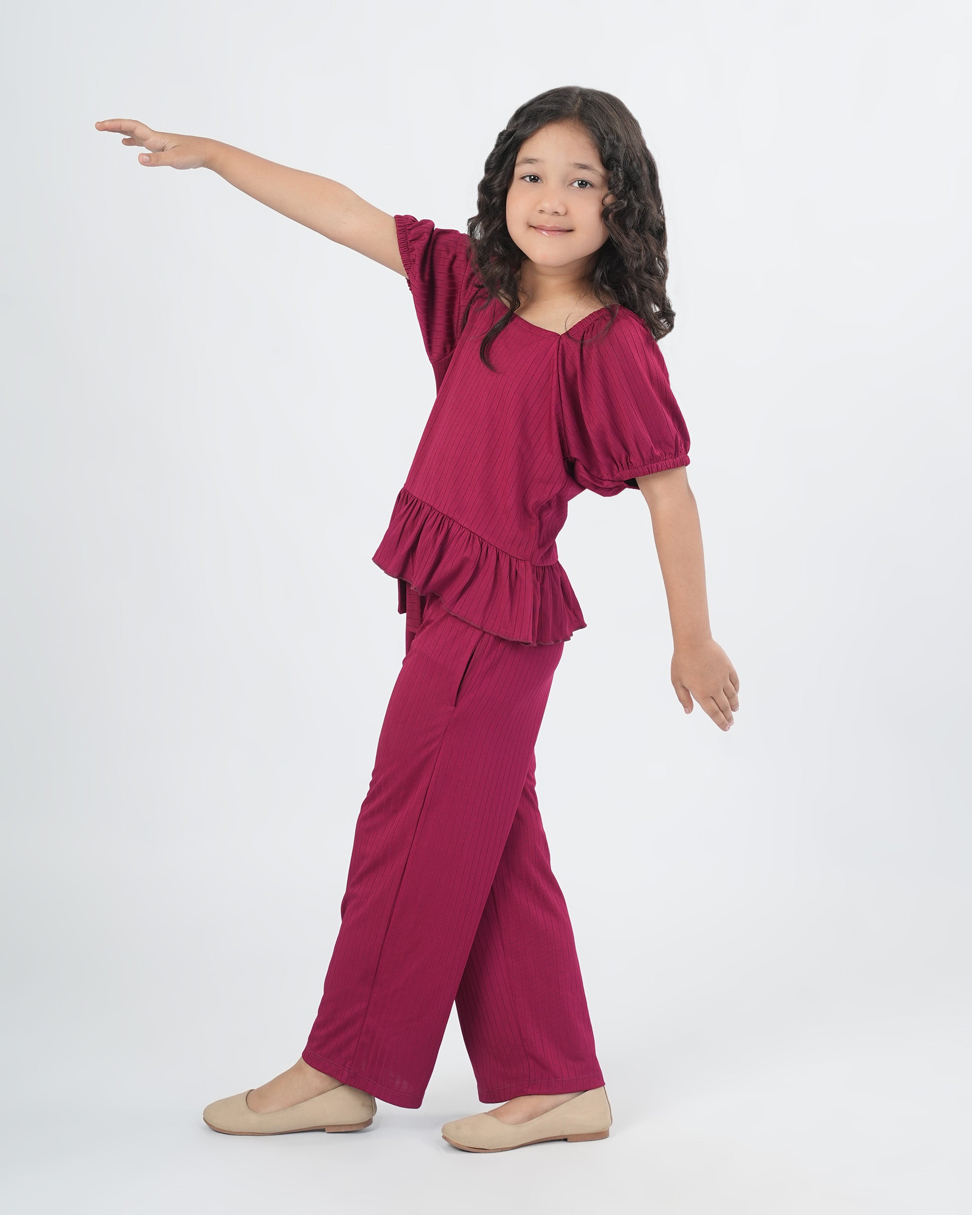 Eminent Girls Half Sleeves Co-Ord Set