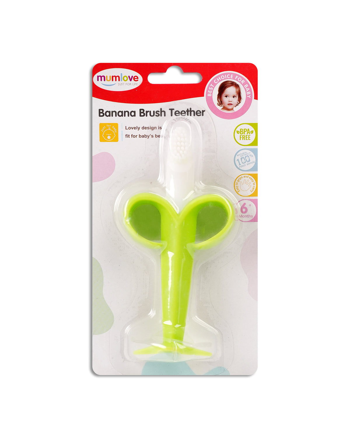 Mum Love Banana Brush Teether
