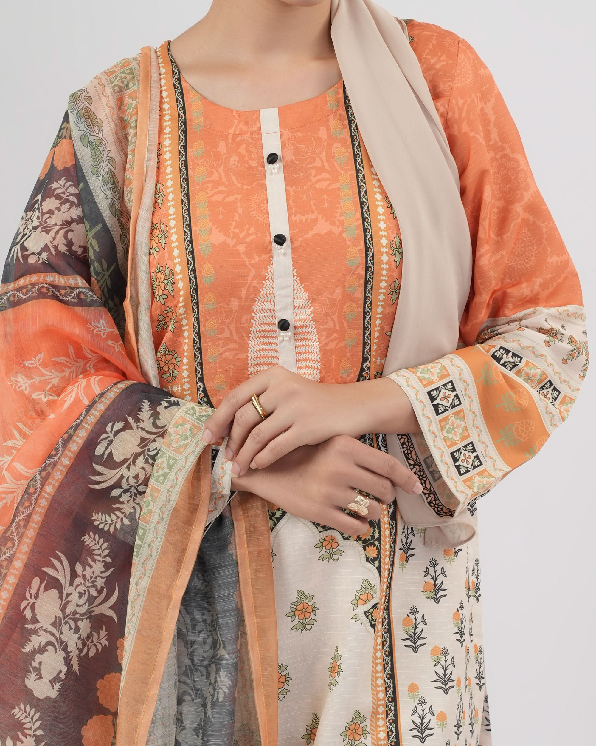 Valuables Women’s Printed 3-Pcs Suit, Women Shalwar Suits, Valuables, Chase Value