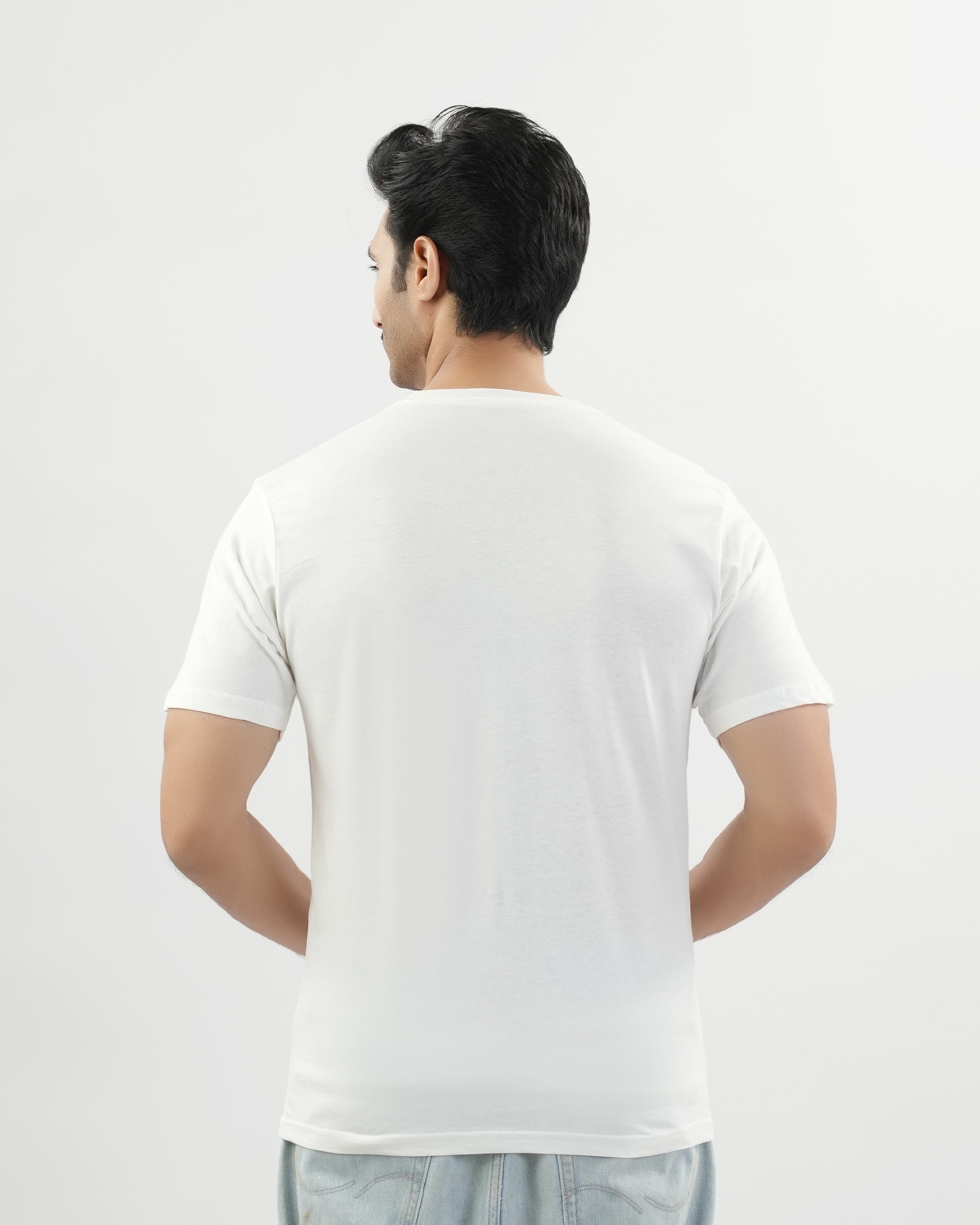 Valuables Men's Plain Half Sleeves T-Shirt