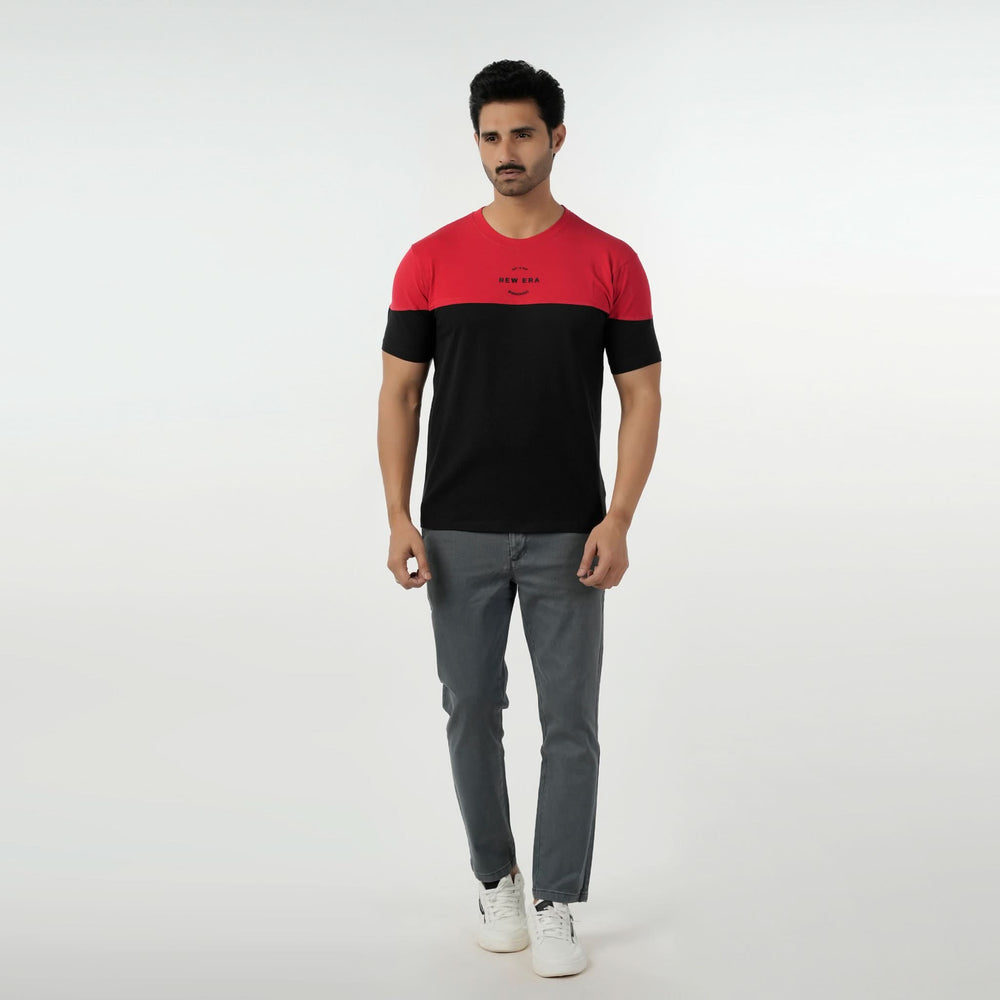 Eminent Men's Round Neck Half Sleeves Printed T-Shirt - Black, Men's T-Shirts & Polos, Eminent, Chase Value