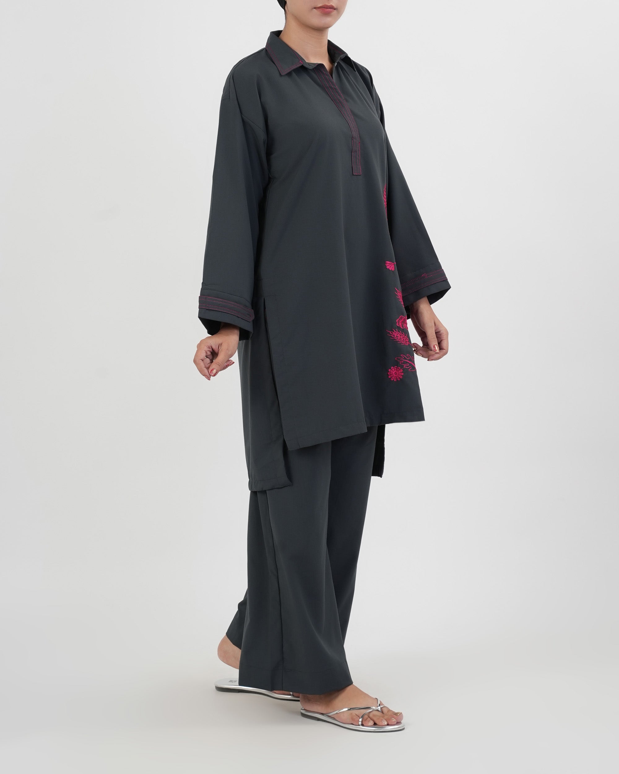 Eminent Women's Fusion Embroidered 2Pc Suit