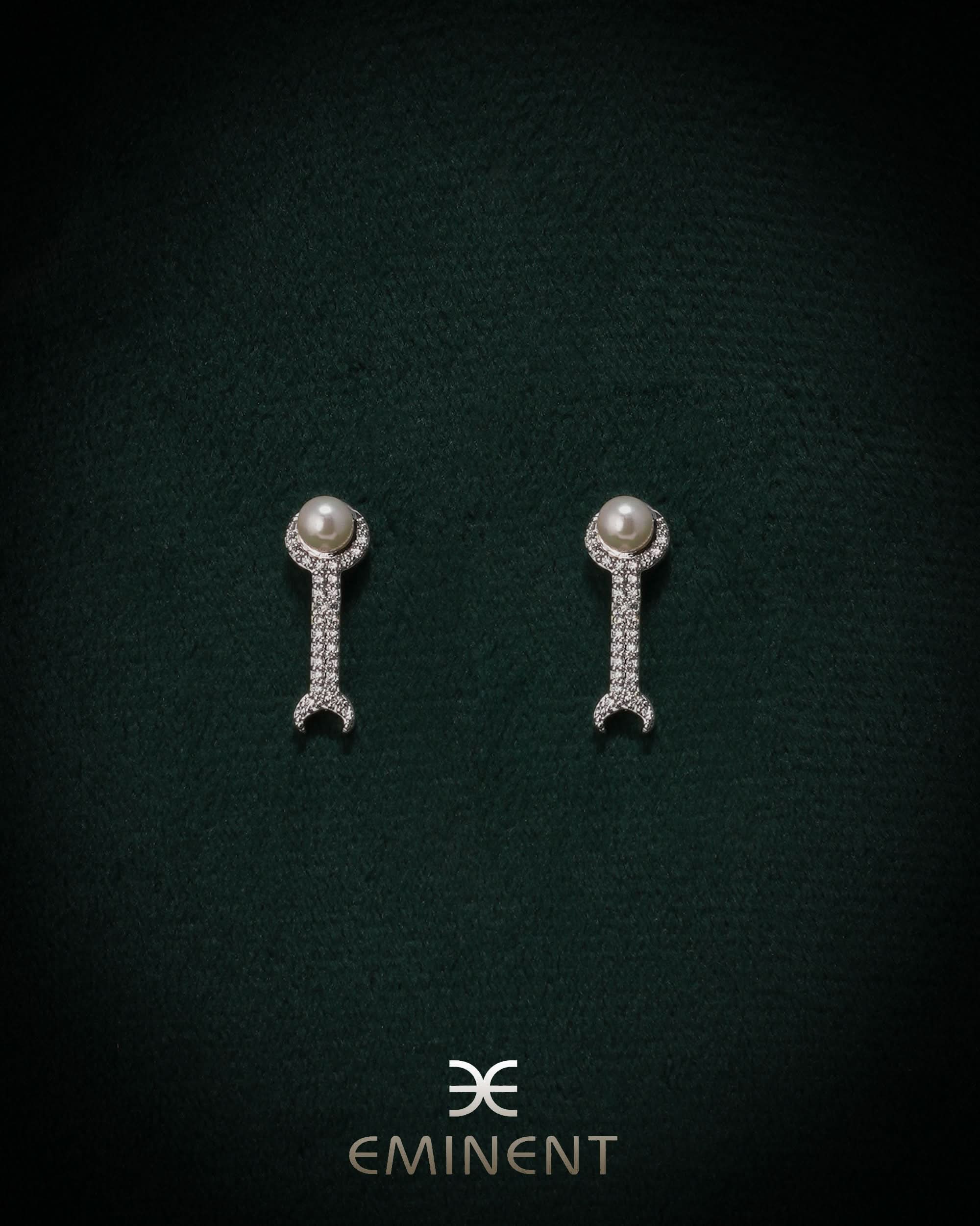 Eminent Women's Ear Tops - Silver, Women Earrings & Tops, Eminent, Chase Value