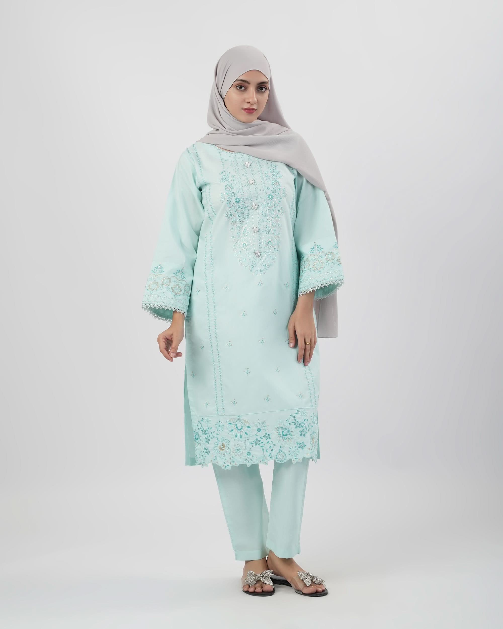 Valuables Women Embroidered 2PCS Suit, Women Shalwar Suits, Valuables, Chase Value