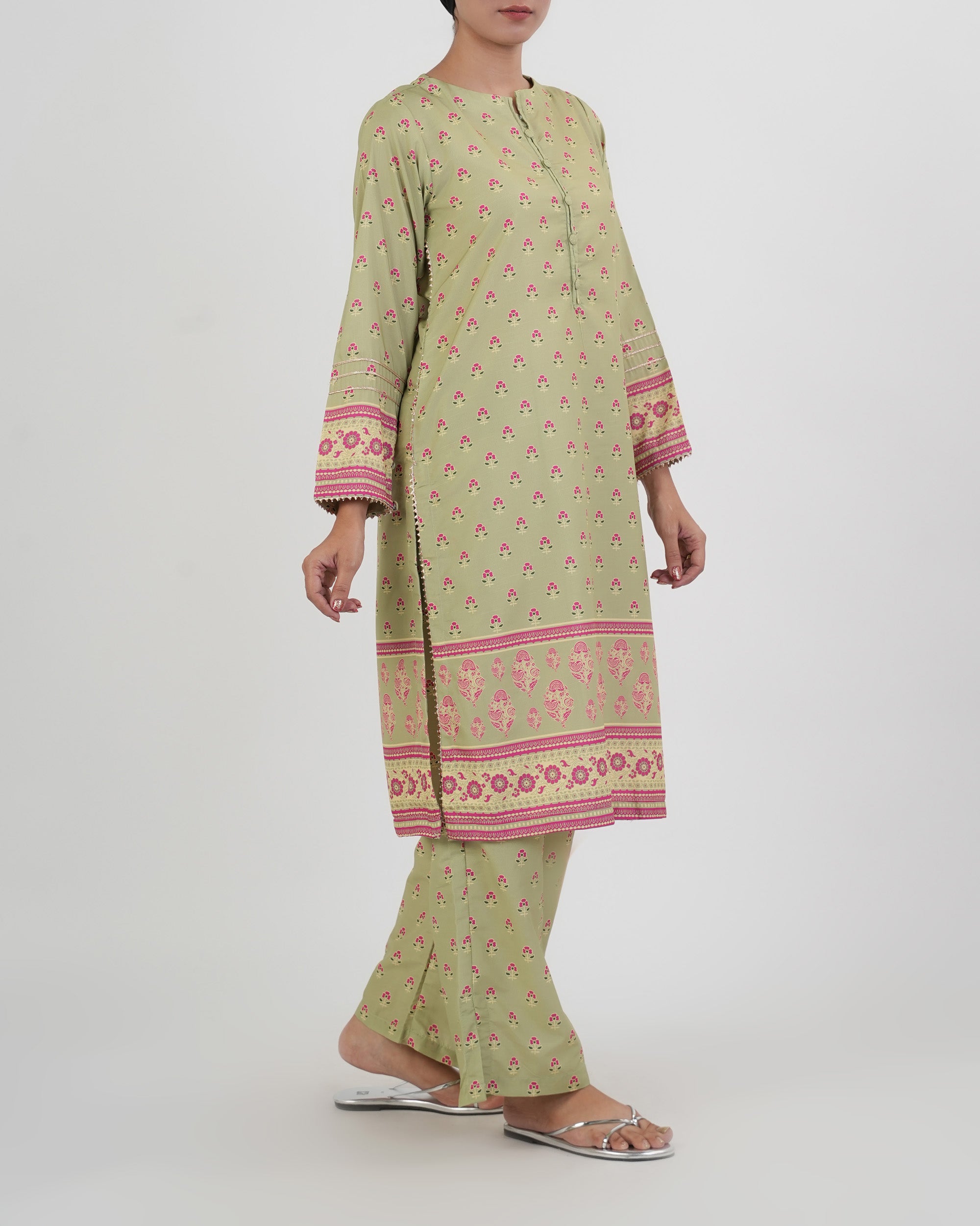 Eminent Women's Essentials Printed 2 Pc Suit