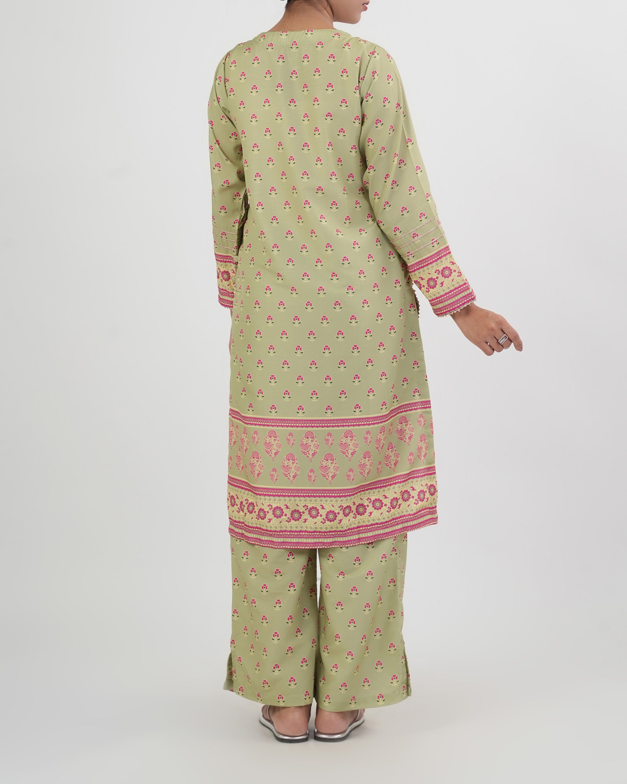 Eminent Women's Essentials Printed 2 Pc Suit