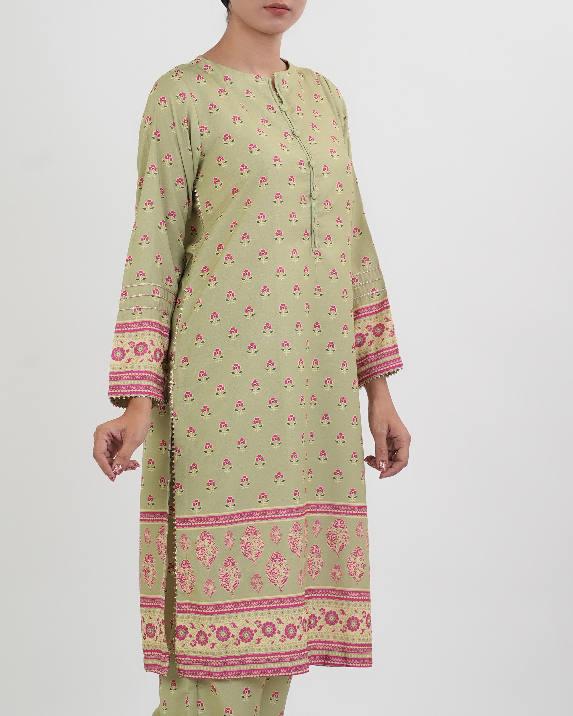 Eminent Women's Essentials Printed 2 Pc Suit