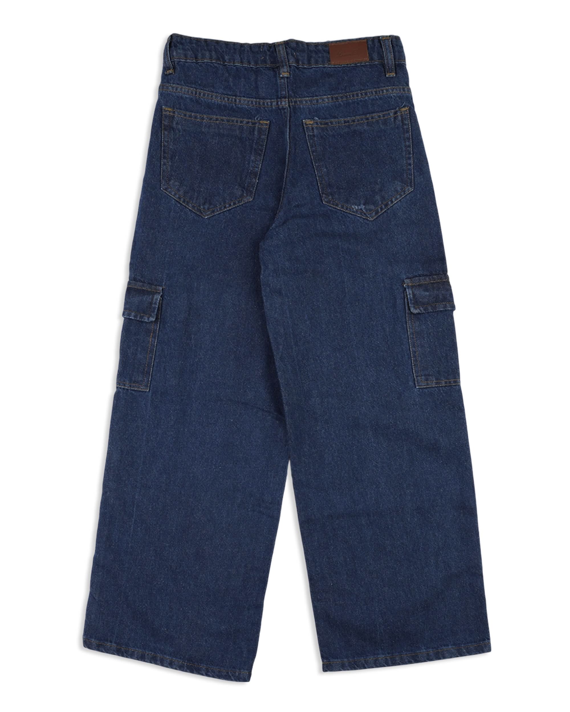 Girls’ Wide-Leg Cargo Pants, Girls Pants & Capri, Chase Value, Chase Value