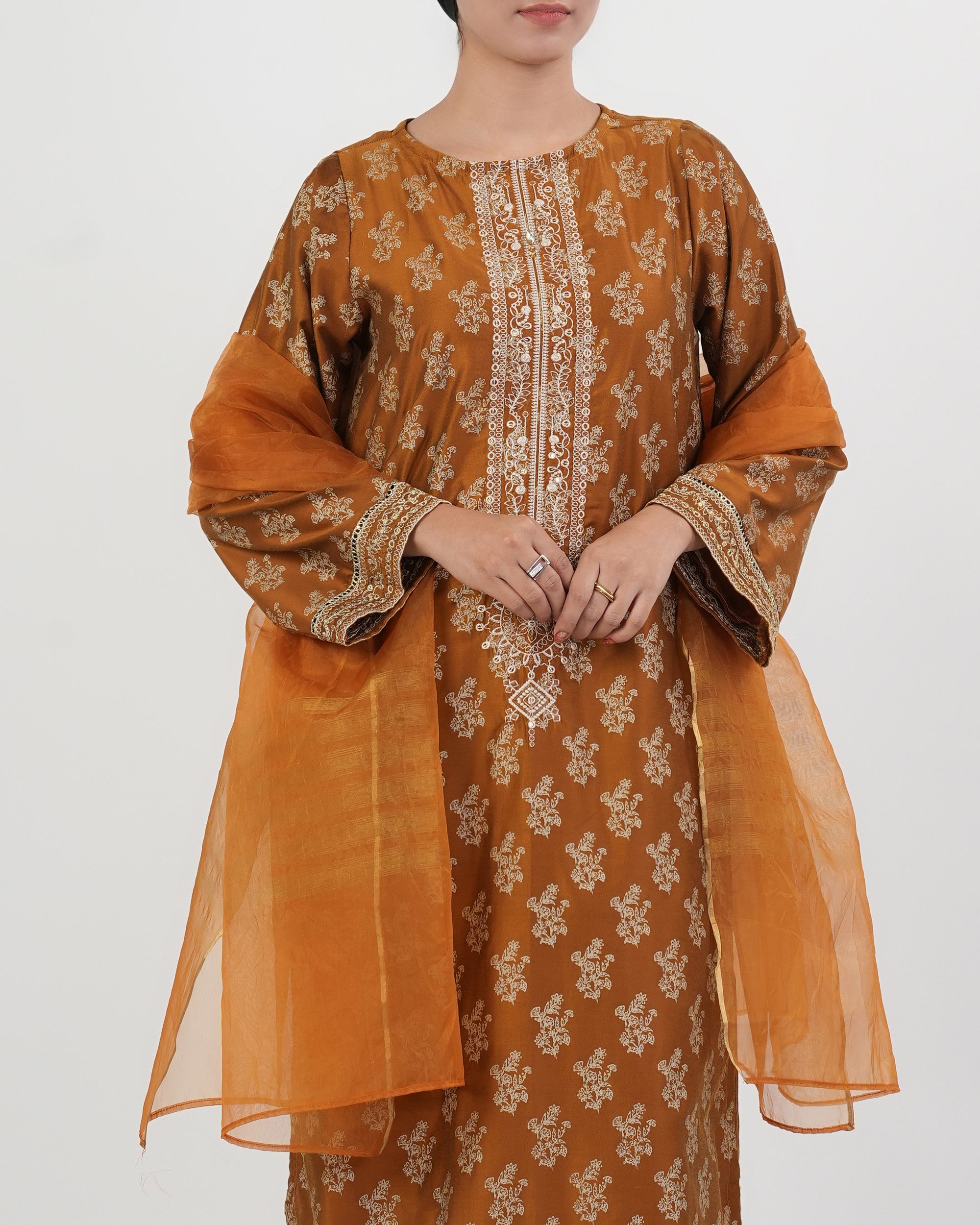 Eminent Women's Signature Embroidered 3Pc Suit