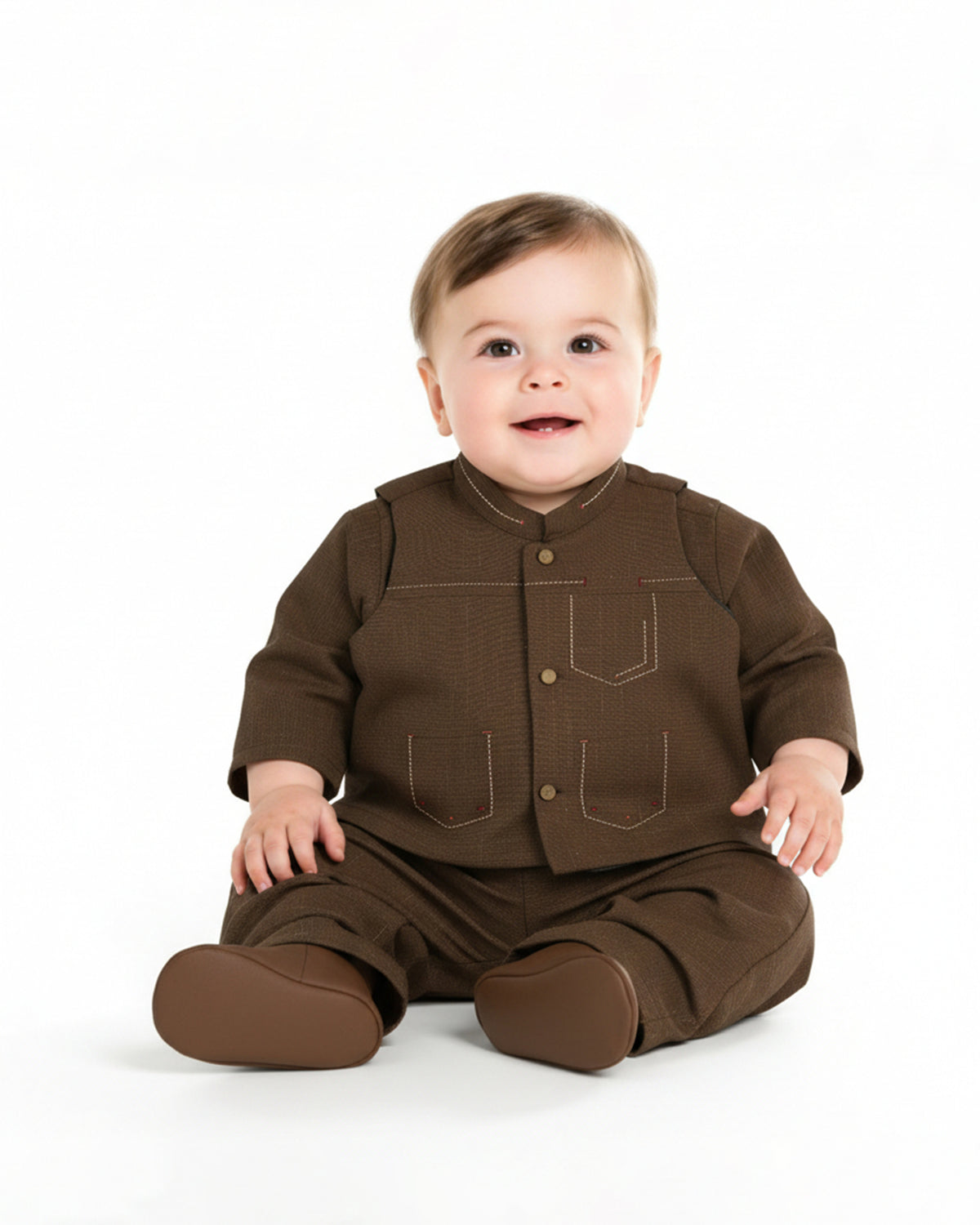 Newborn Boys’ Waistcoat Suit, Newborn Boys Shalwar Suits, Chase Value, Chase Value
