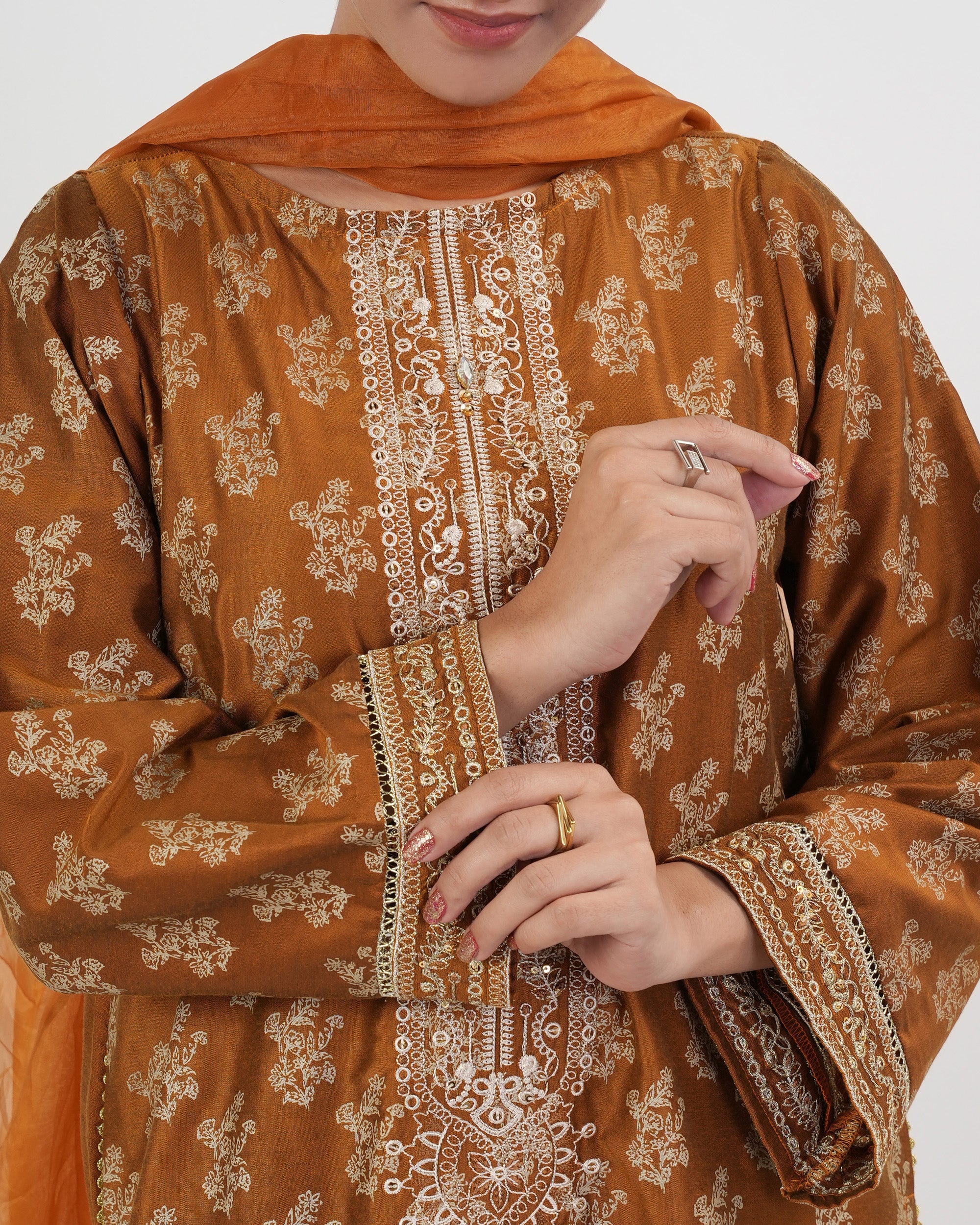 Eminent Women's Signature Embroidered 3Pc Suit