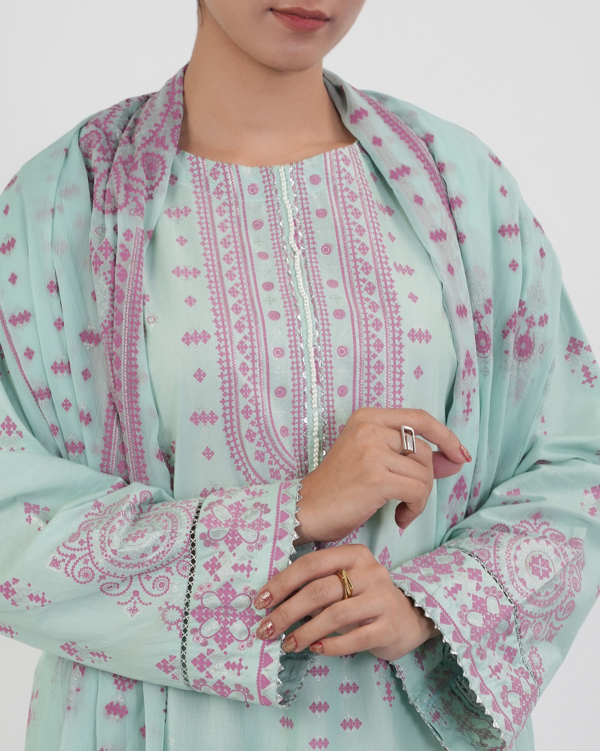 Eminent Women's Essential Printed 3Pc Suit
