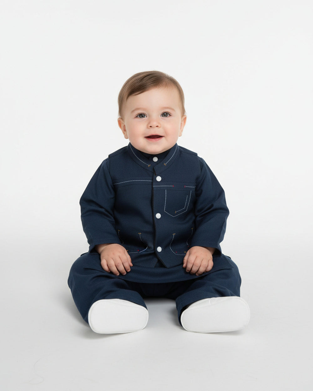 Newborn Boys’ Waistcoat Suit, Newborn Boys Shalwar Suits, Chase Value, Chase Value