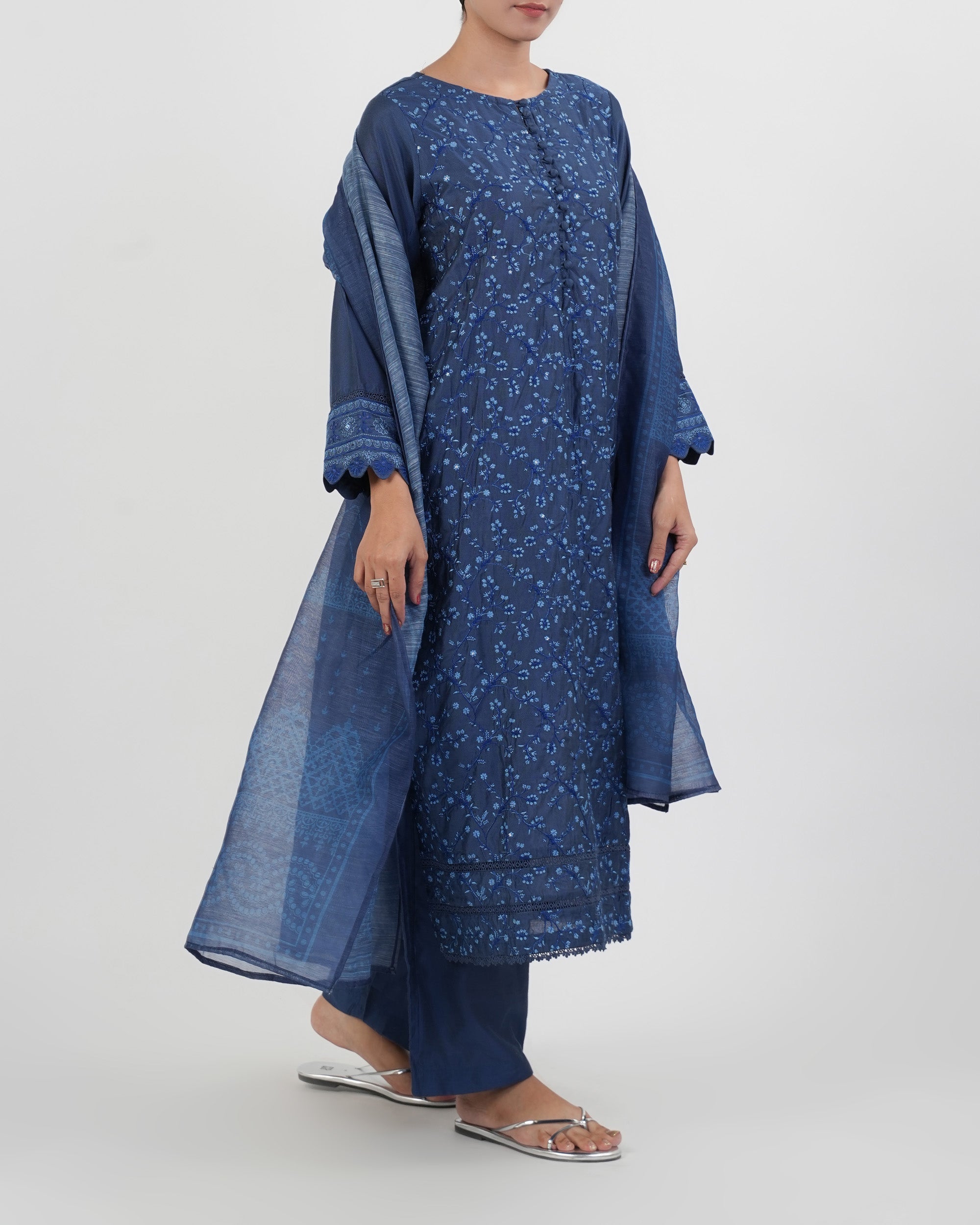 Eminent Women's Signature Embroidered 3Pc Suit