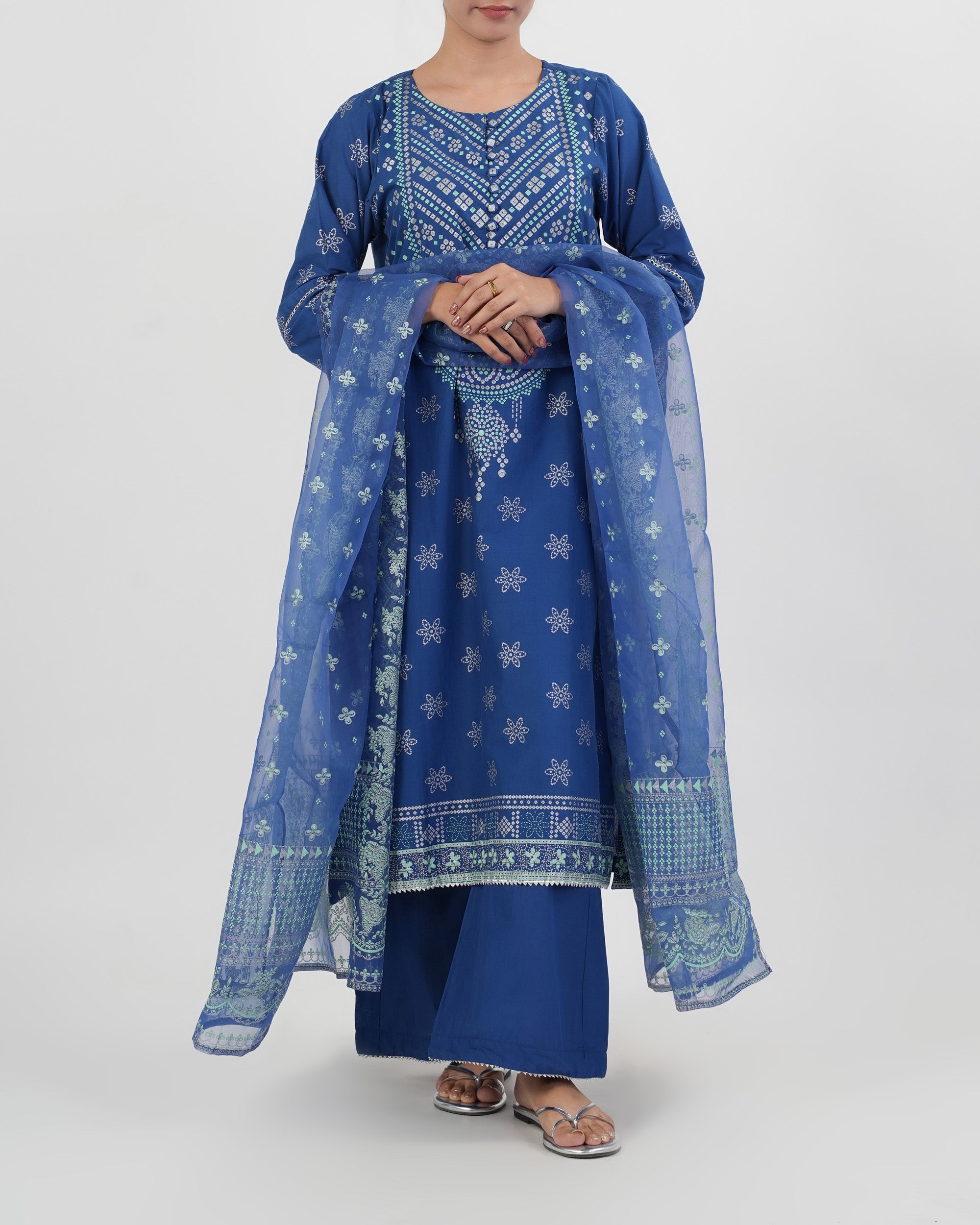 Eminent Women's Essential Printed 3 Pc Suit