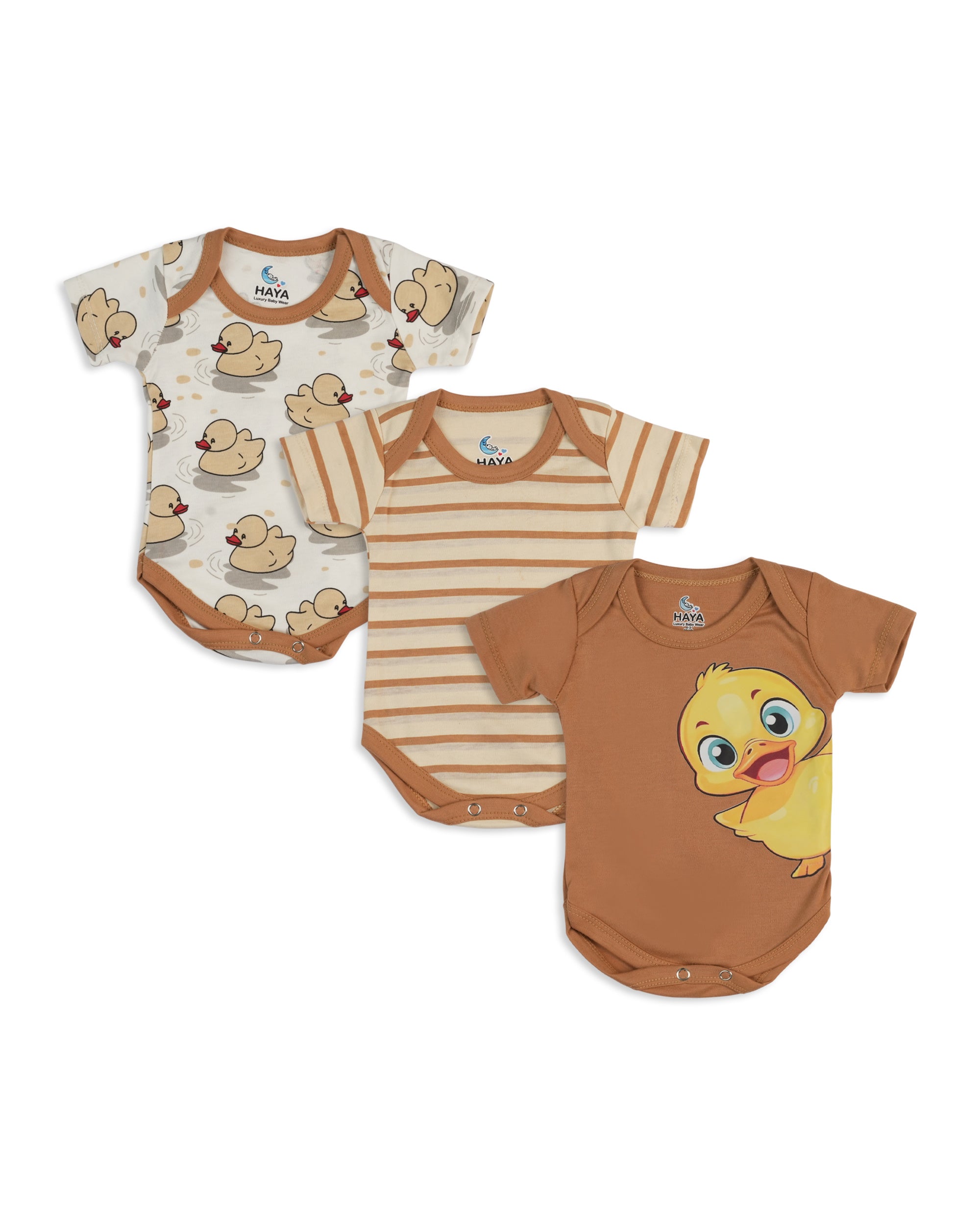 Newborn 3 Pcs Romper Set, Newborn Boys Rompers, Chase Value, Chase Value