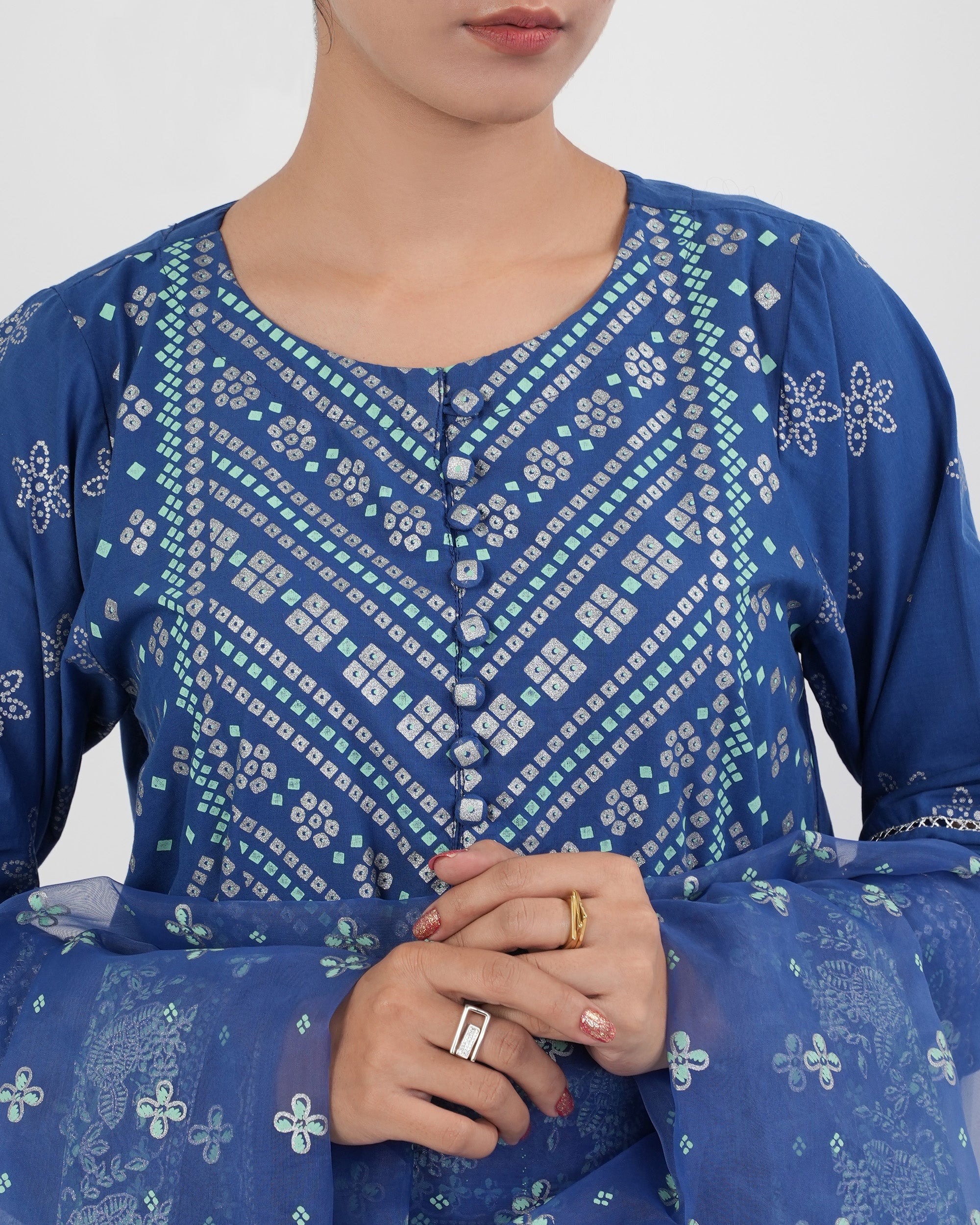 Eminent Women's Essential Printed 3 Pc Suit