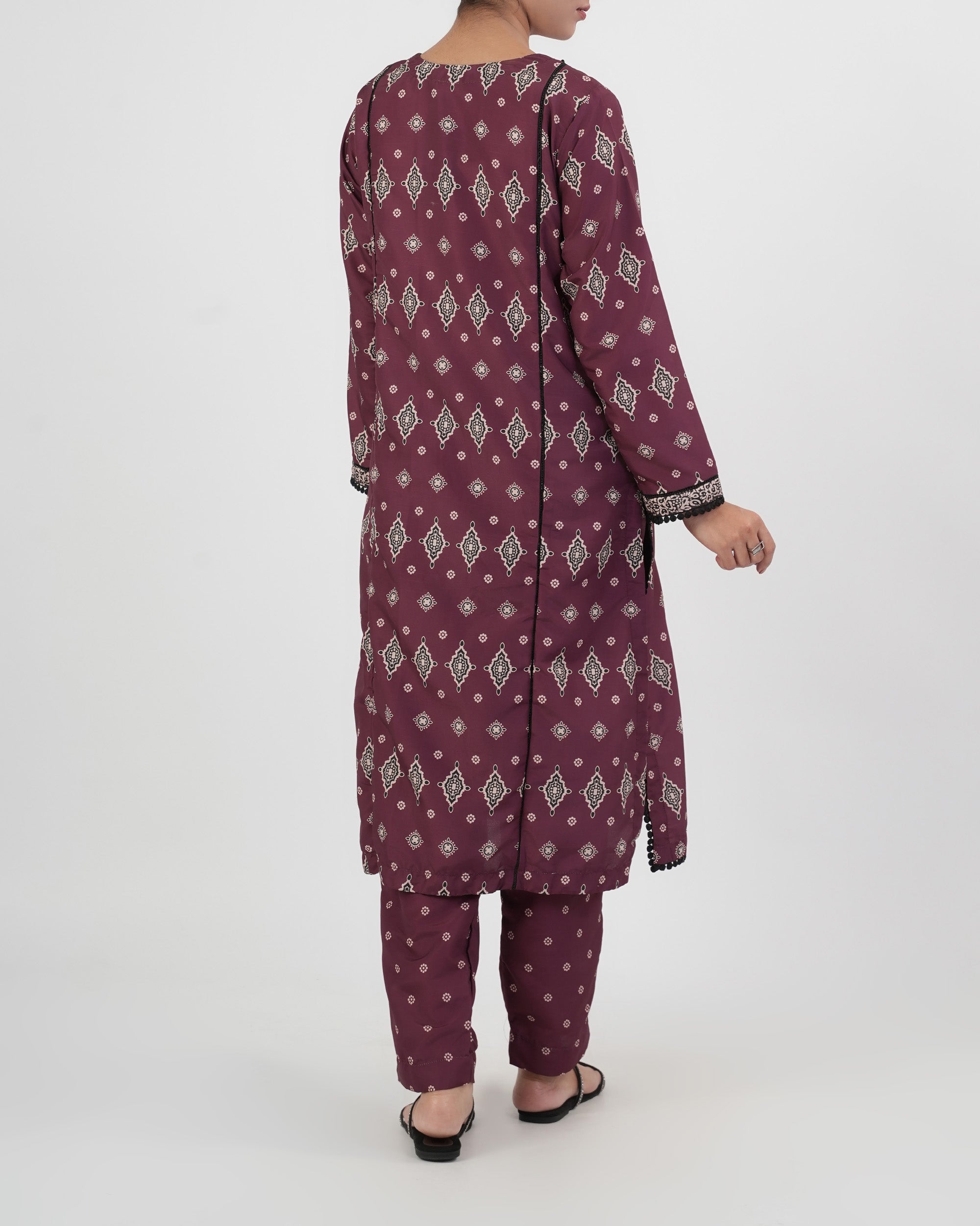 Eminent Women's Essentials Printed 2 Pc Suit