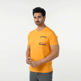 Eminent Men's Round Neck Half Sleeves Printed T-Shirt - Yellow, Men's T-Shirts & Polos, Eminent, Chase Value