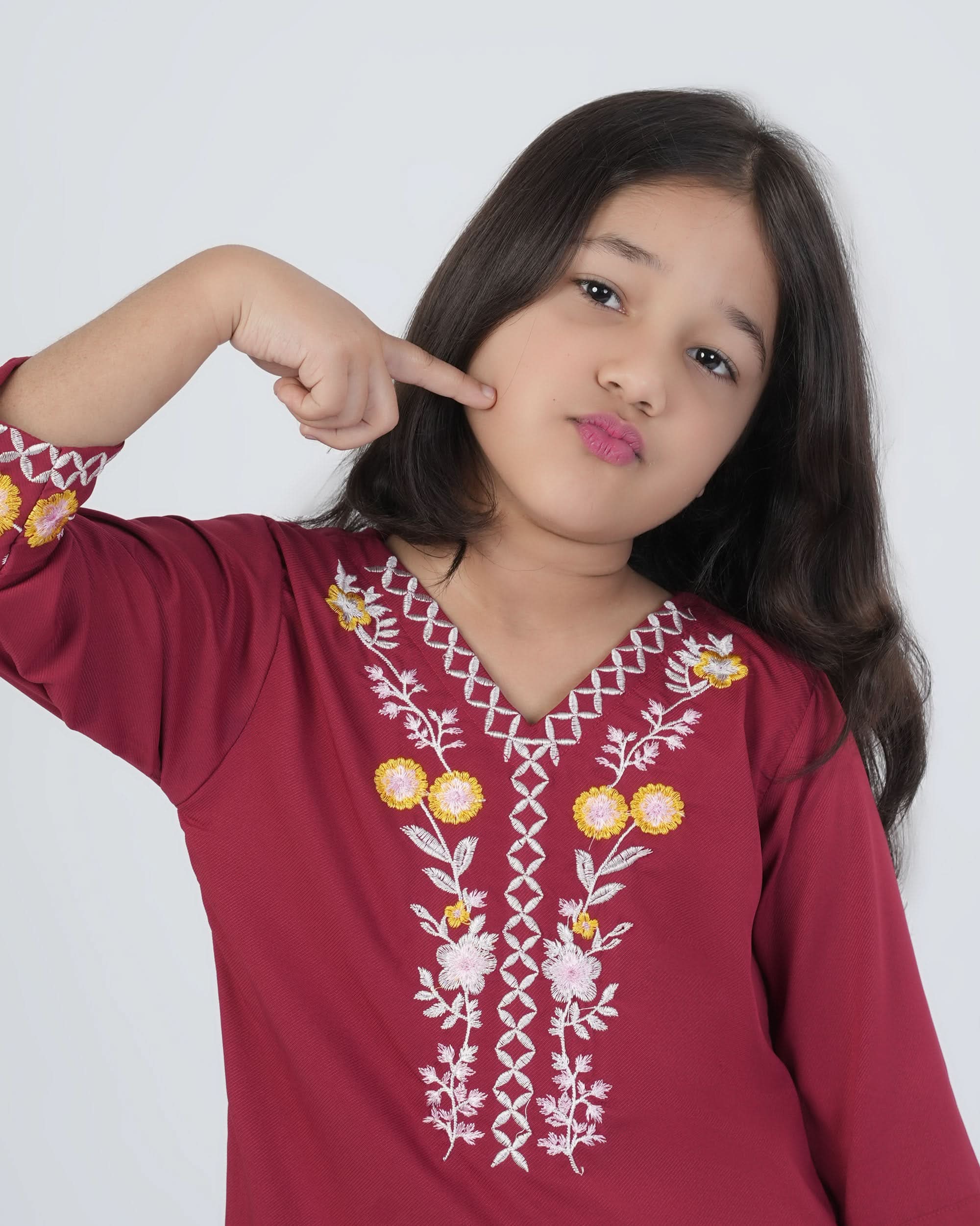 Valuables Girl’s Embroidered Kurti, Girls Kurti, Chase Value, Chase Value