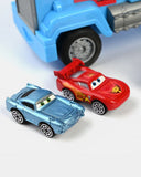 Slide Container Truck with 6 Pcs Sliding Racing Cars, Die-cast Model Car, Chase Value, Chase Value