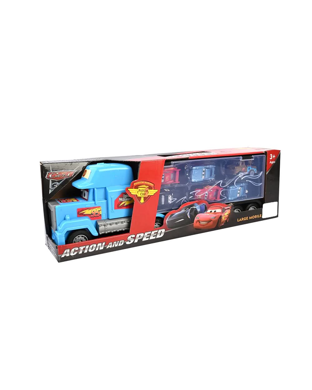 Slide Container Truck with 6 Pcs Sliding Racing Cars, Die-cast Model Car, Chase Value, Chase Value