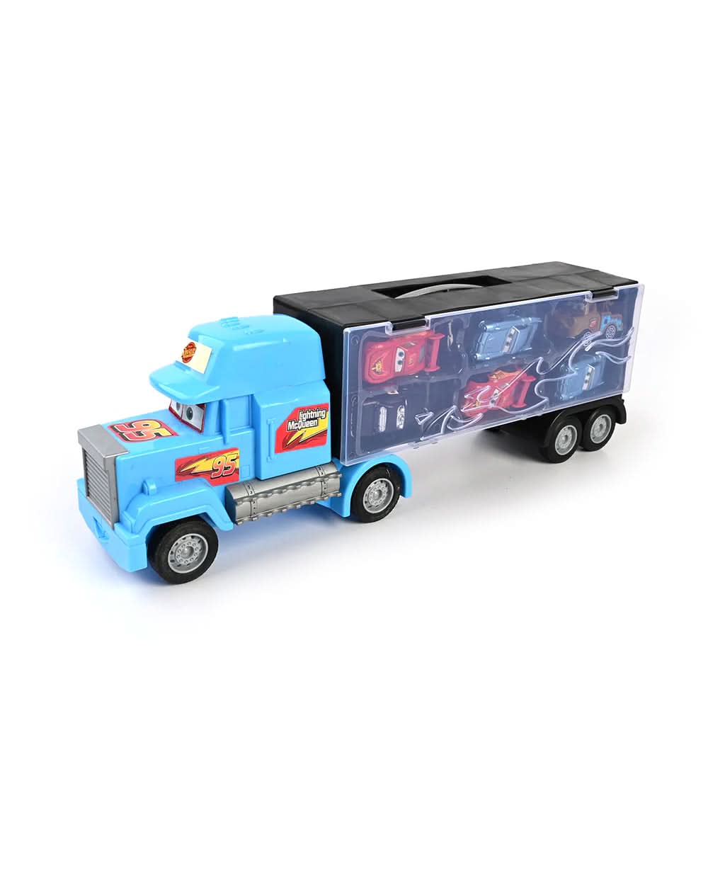 Slide Container Truck with 6 Pcs Sliding Racing Cars, Die-cast Model Car, Chase Value, Chase Value