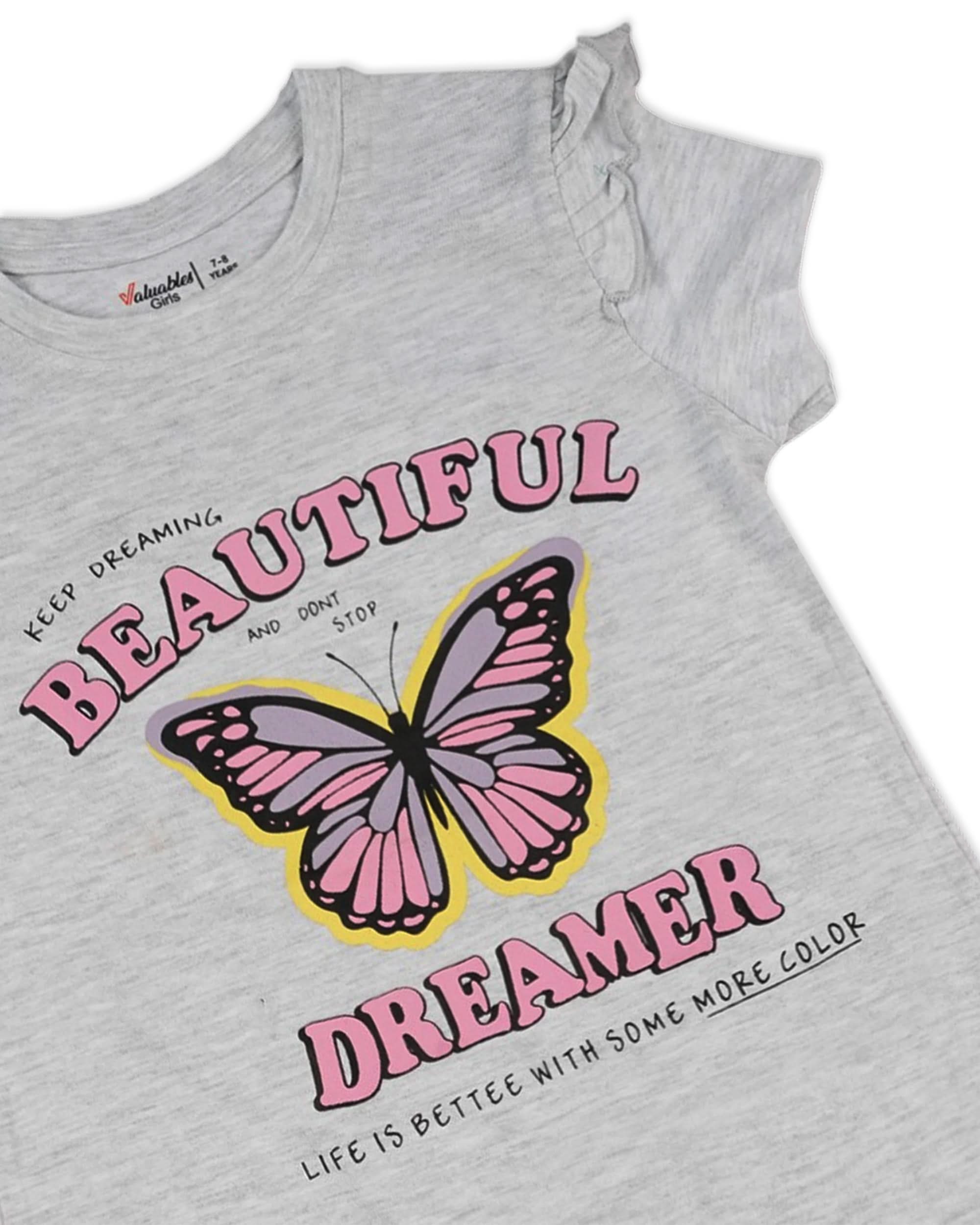 Valuables Girls Half Sleeves T-Shirt, Girls T-Shirts, Chase Value, Chase Value
