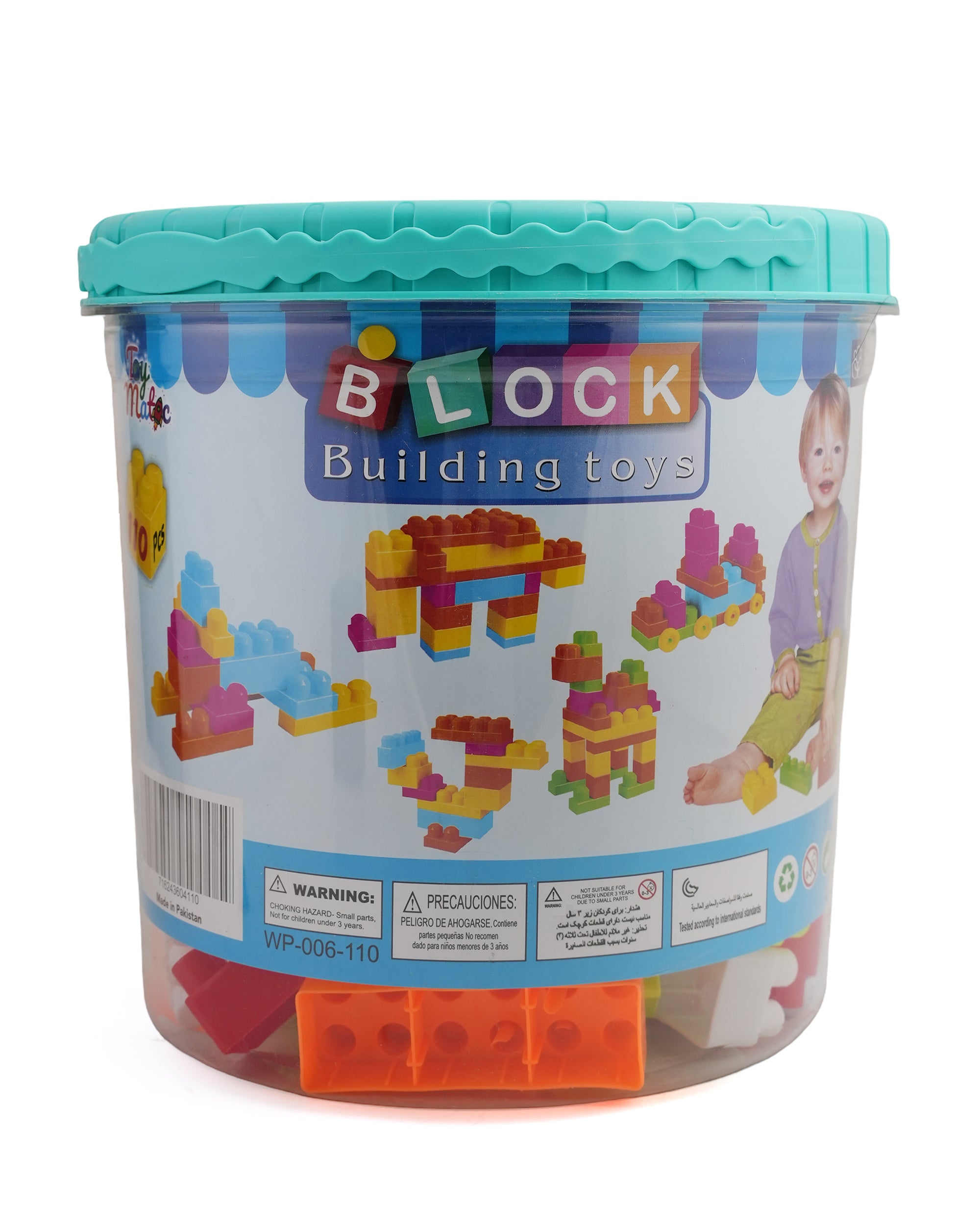 Building Blocks Bucket – 110 Pieces