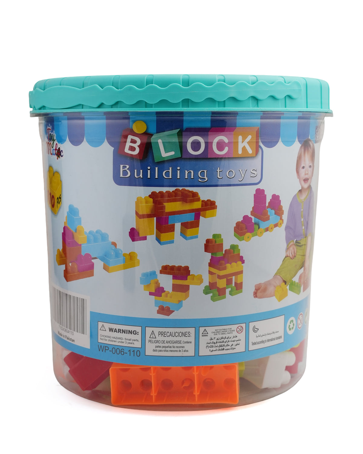 Building Blocks Bucket – 110 Pieces