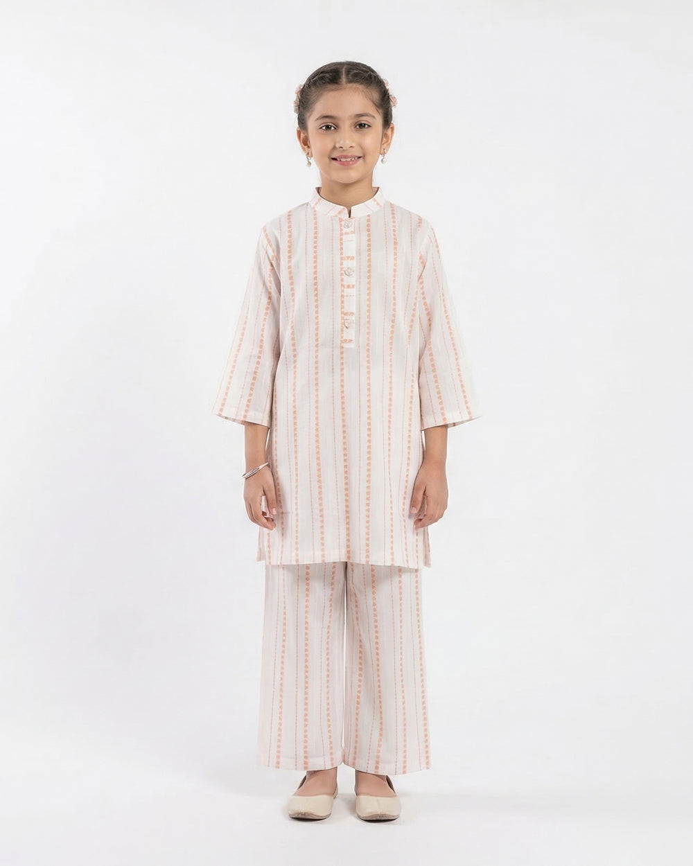 Girl’s Jacquard Shalwar Kameez Suit, Girls Shalwar Kameez, Chase Value, Chase Value