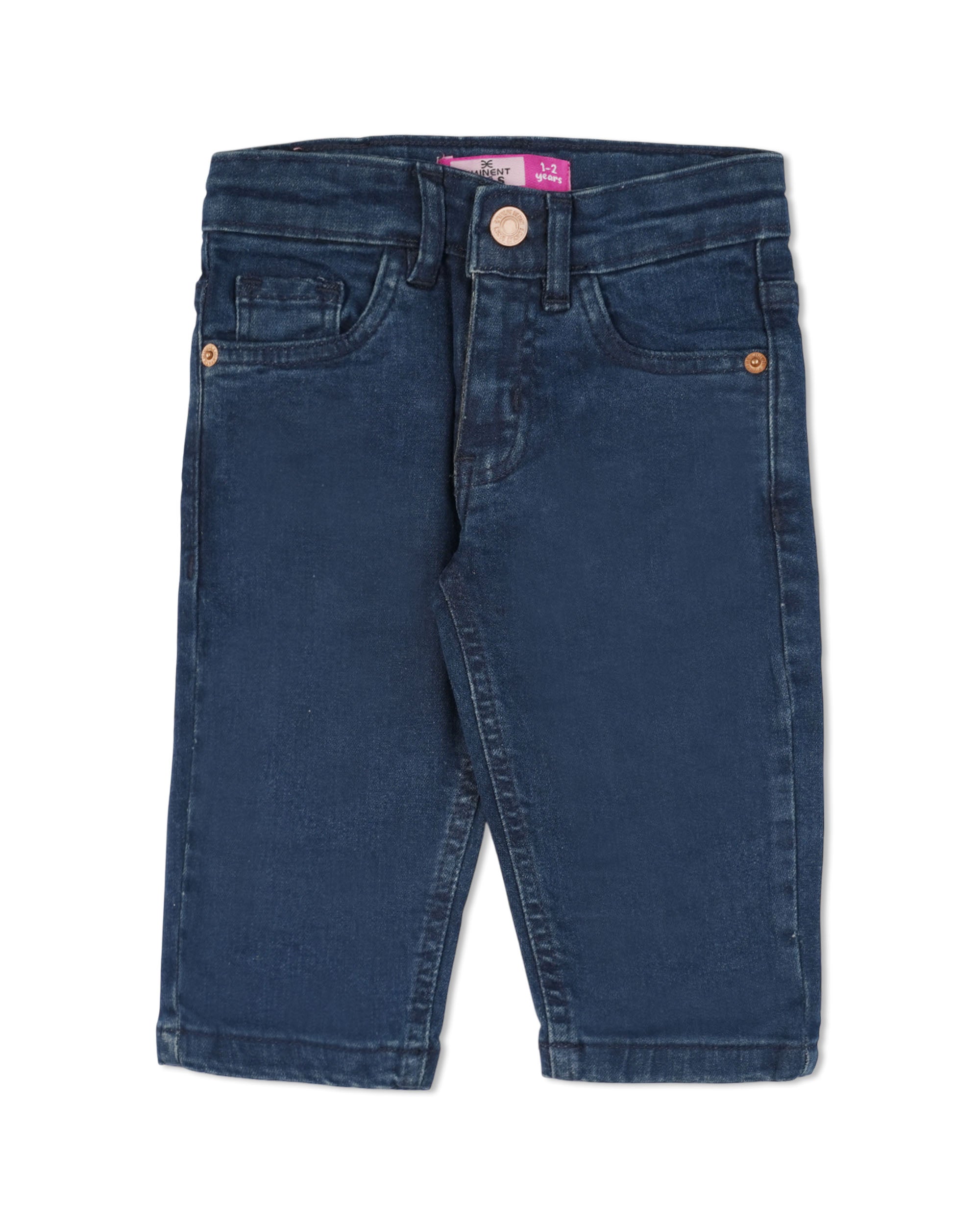 Eminent Girls Straight Fit Denim Pant