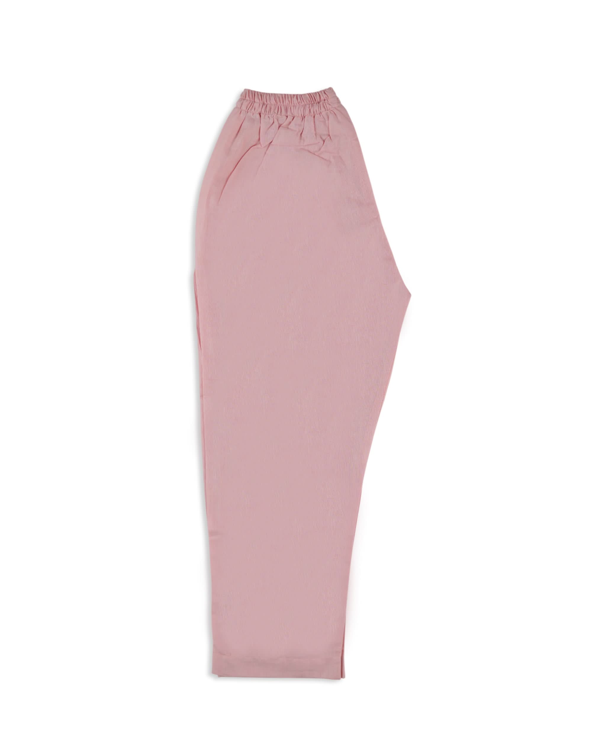 Girls Dyed 2 Pcs Suit - Pink, Girls Co-Ord Suit, Chase Value, Chase Value