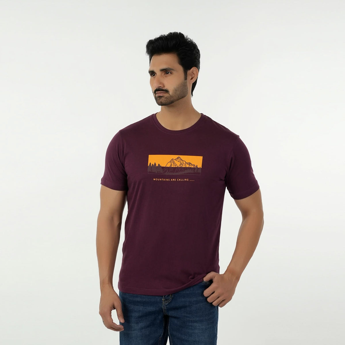 Eminent Men's Round Neck Half Sleeves Printed T-Shirt - Port Royal, Men's T-Shirts & Polos, Eminent, Chase Value