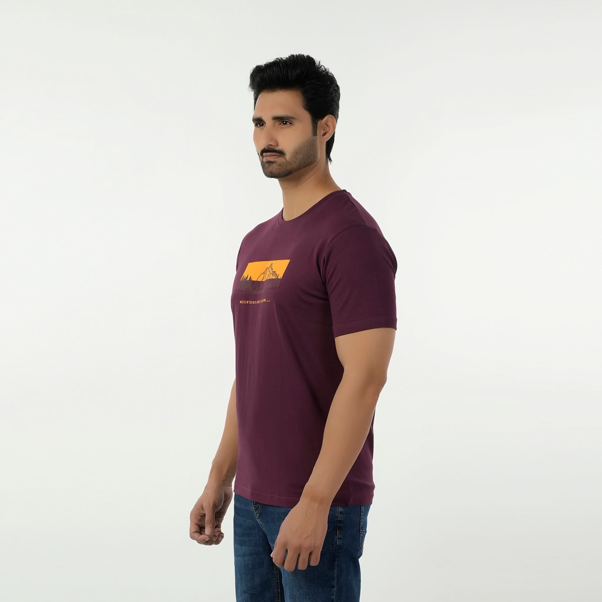 Eminent Men's Round Neck Half Sleeves Printed T-Shirt - Port Royal, Men's T-Shirts & Polos, Eminent, Chase Value