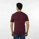 Eminent Men's Round Neck Half Sleeves Printed T-Shirt - Maroon, Men's T-Shirts & Polos, Eminent, Chase Value