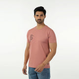 Eminent Men's Round Neck Half Sleeves Printed T-Shirt - Pink, Men's T-Shirts & Polos, Eminent, Chase Value