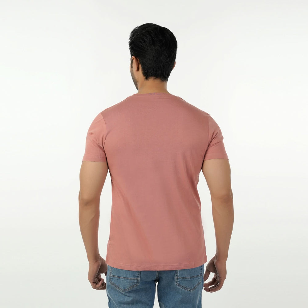 Eminent Men's Round Neck Half Sleeves Printed T-Shirt - Pink, Men's T-Shirts & Polos, Eminent, Chase Value