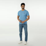 Eminent Men's Round Neck Half Sleeves T-Shirt - Pacific, Men's T-Shirts & Polos, Eminent, Chase Value