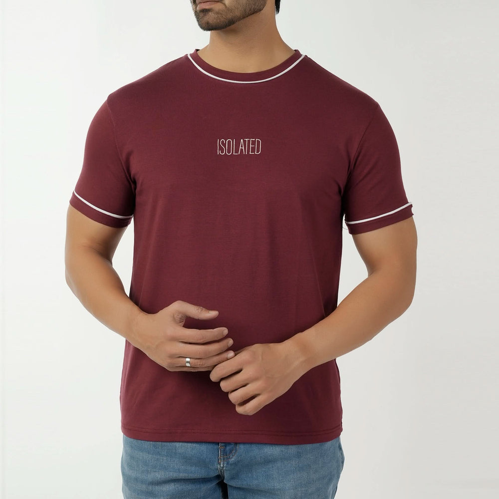 Eminent Men's Printed Half Sleeves T-Shirt - Maroon, Men's T-Shirts & Polos, Eminent, Chase Value