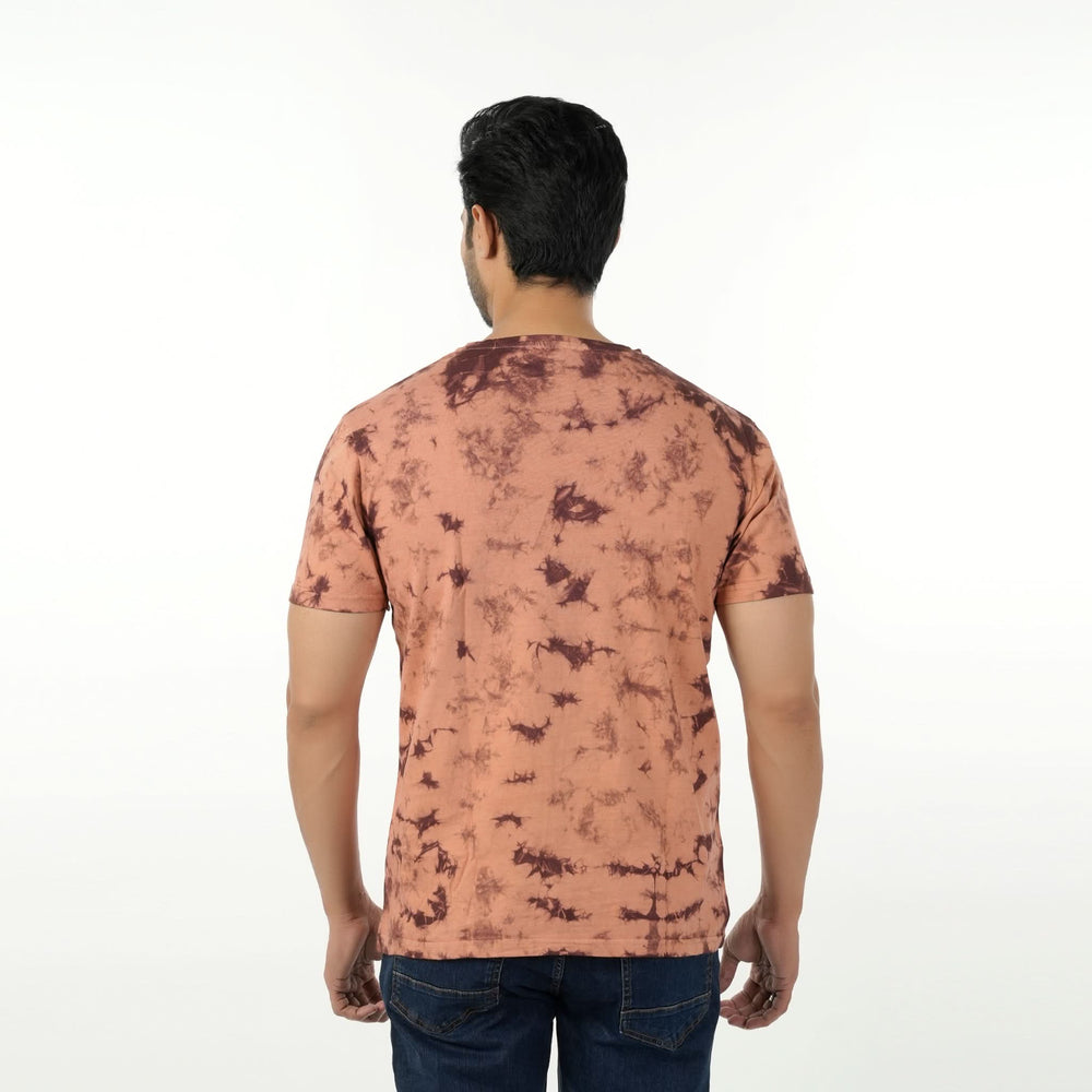 Eminent Men's Round Neck Half Sleeves Printed T-Shirt - Brown, Men's T-Shirts & Polos, Eminent, Chase Value