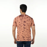 Eminent Men's Round Neck Half Sleeves Printed T-Shirt - Brown, Men's T-Shirts & Polos, Eminent, Chase Value