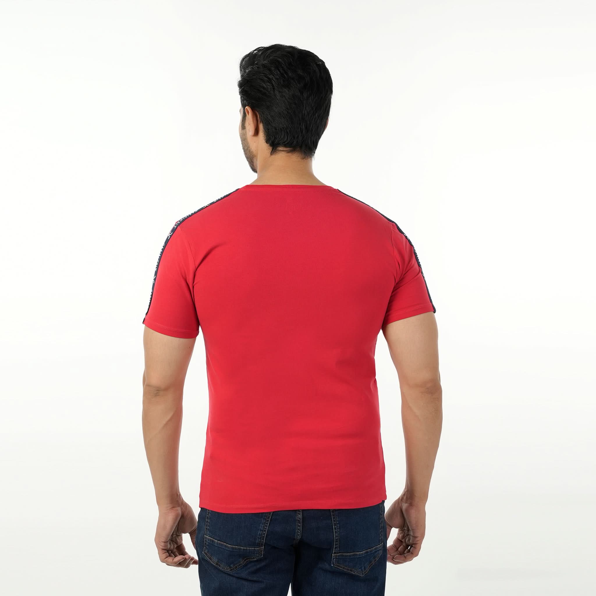 Eminent Men's Round Neck Half Sleeves Printed T-Shirt - Red, Men's T-Shirts & Polos, Eminent, Chase Value