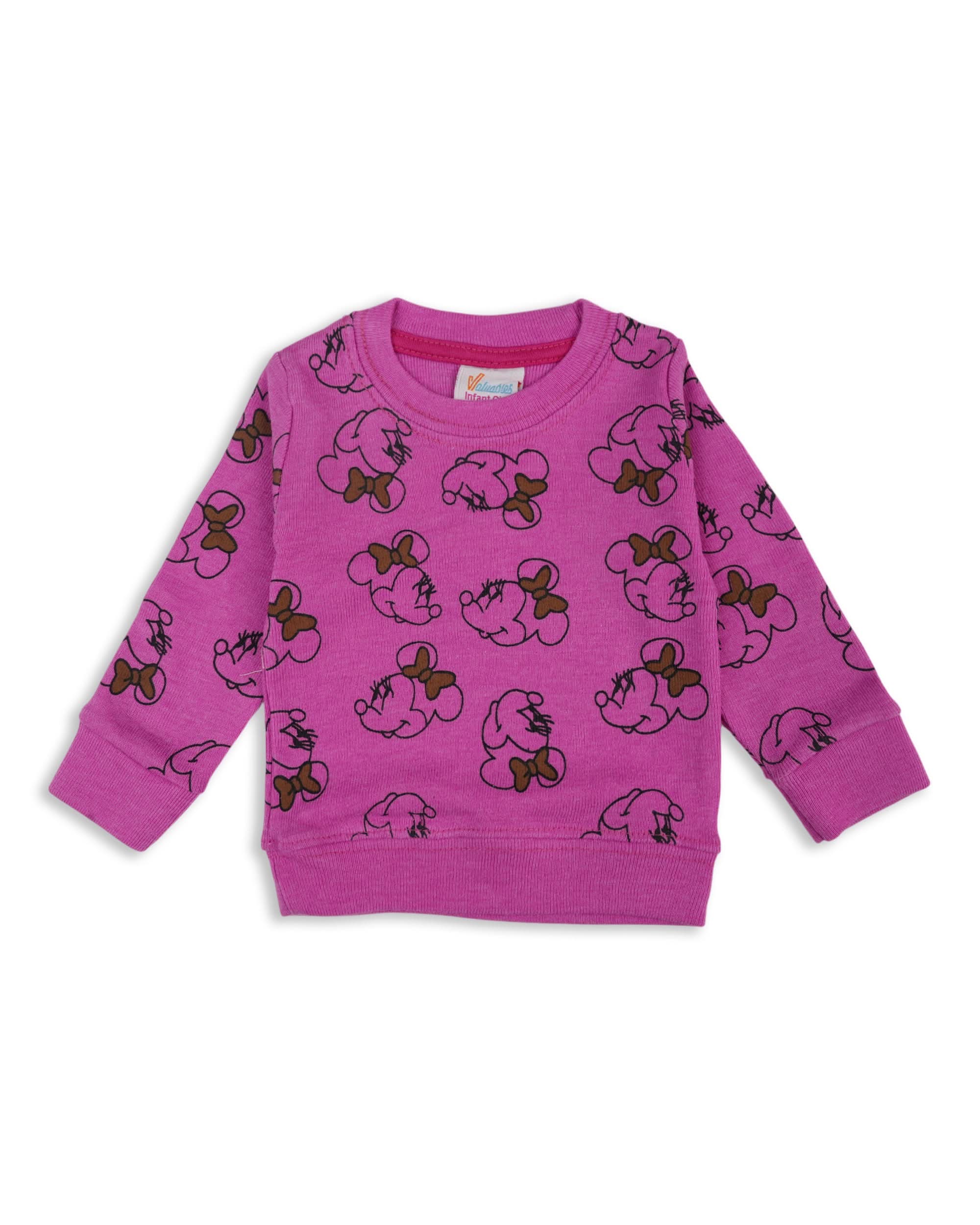 Valuables Newborn Girls Sweat Shirt, Newborn Girls Winterwear, Chase Value, Chase Value