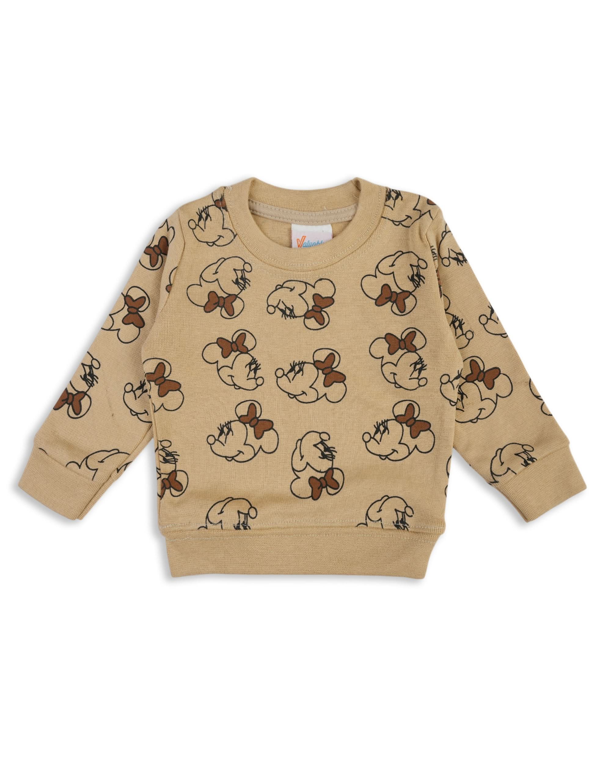 Valuables Newborn Girls Sweat Shirt, Newborn Girls Winterwear, Chase Value, Chase Value