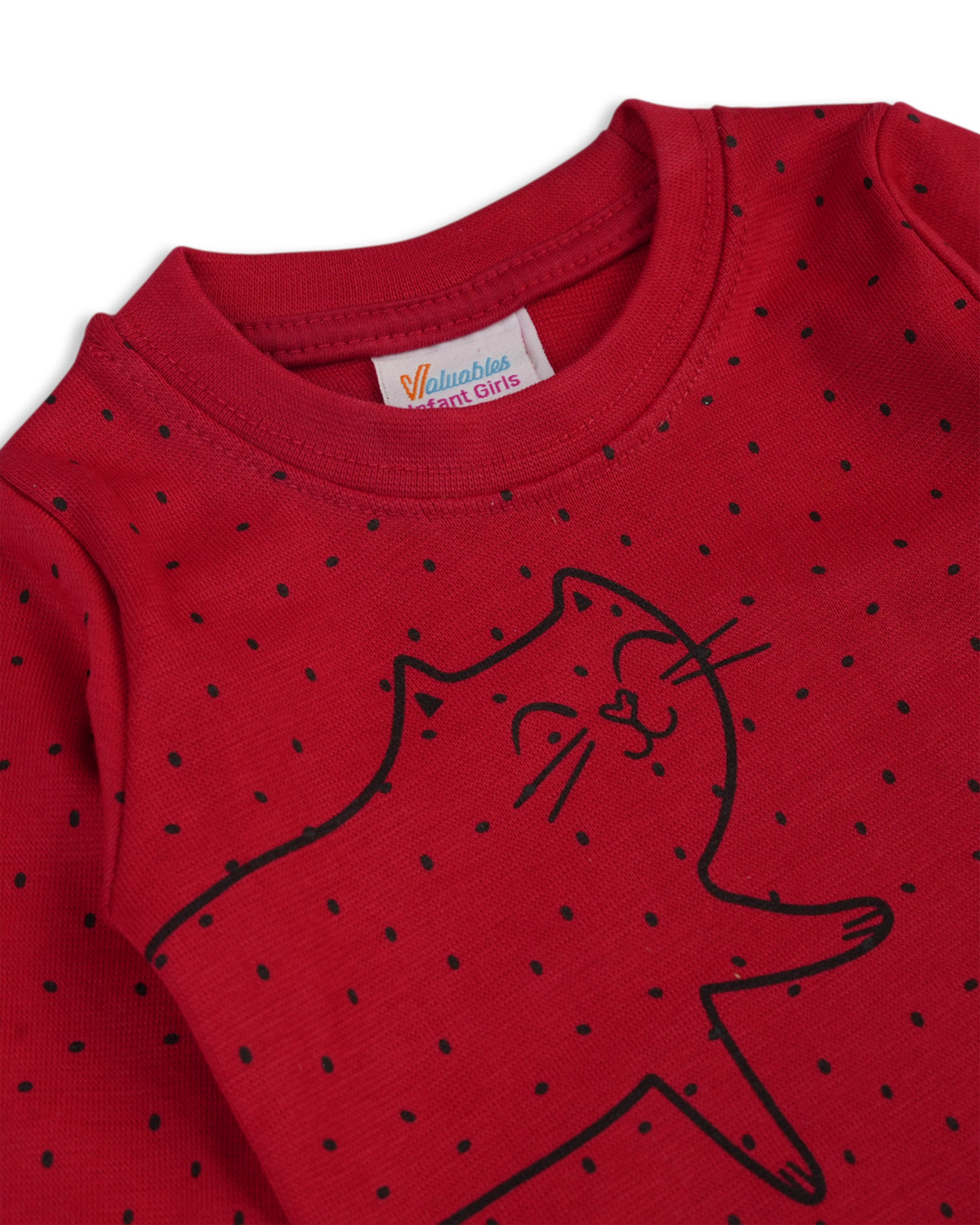 Valuables Newborn Girls Sweat Shirt, Newborn Girls Winterwear, Chase Value, Chase Value