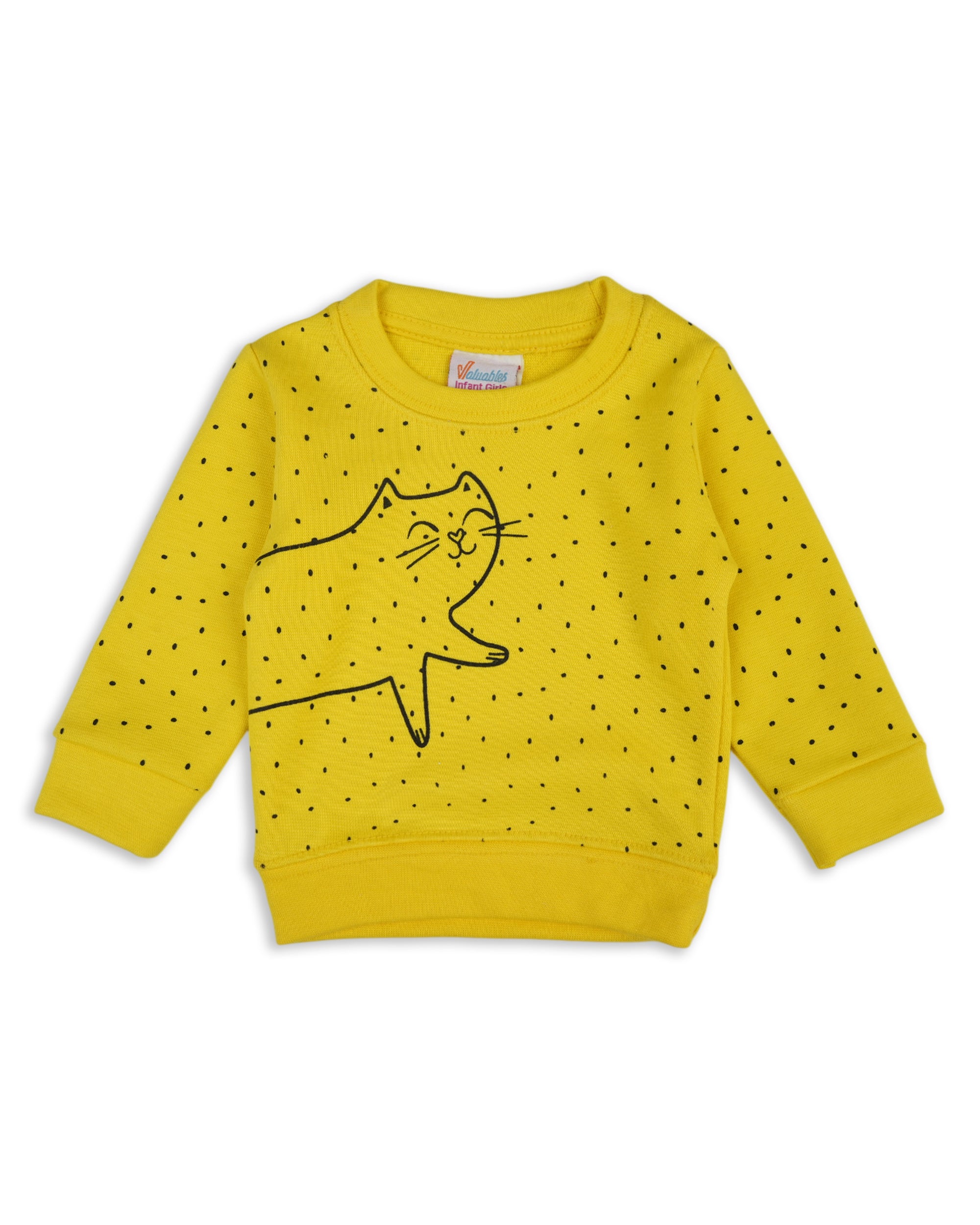 Valuables Newborn Girls Sweat Shirt, Newborn Girls Winterwear, Chase Value, Chase Value