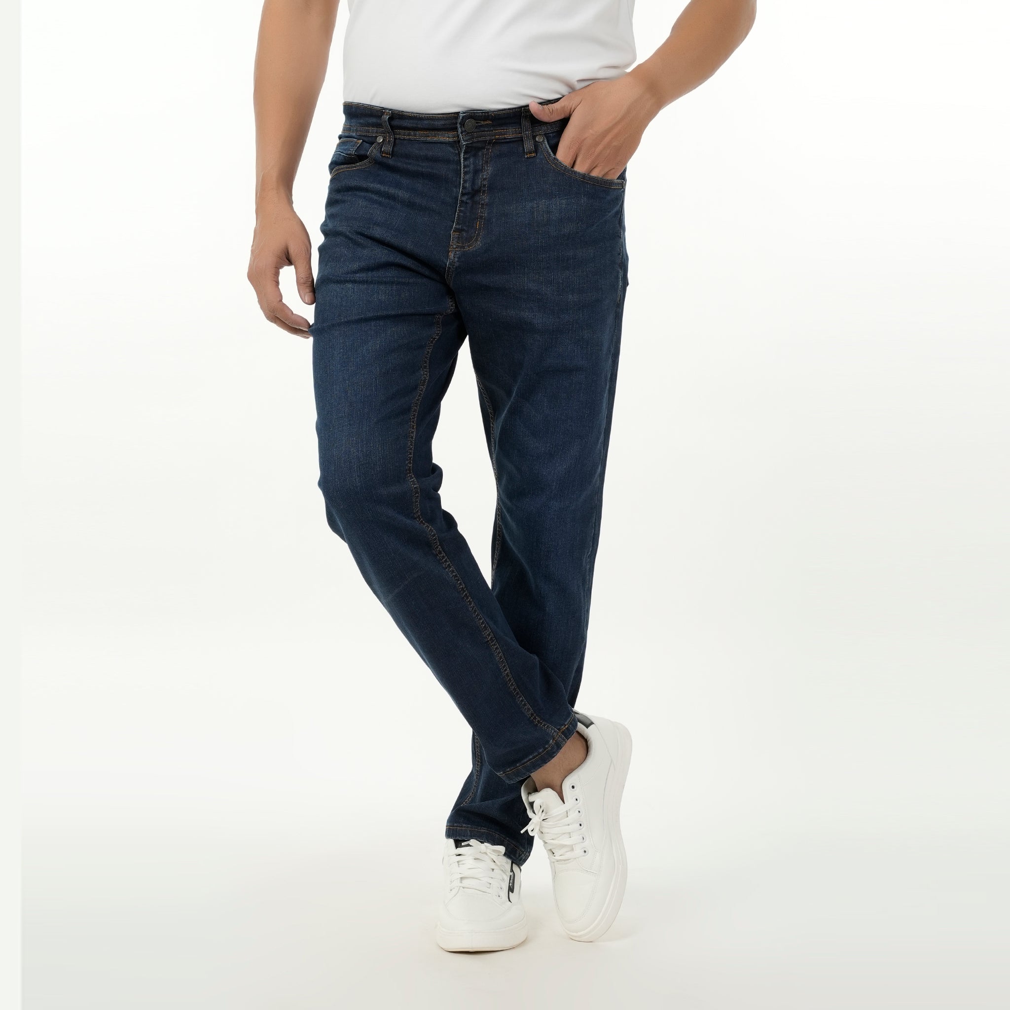 Eminent Men's Denim Regular Fit Pant - Dark Blue, Men's Casual Pants & Jeans, Eminent, Chase Value