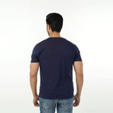 Men's Eminent Round Neck Half Sleeves Printed T-Shirt - Navy Blue, Men's T-Shirts & Polos, Eminent, Chase Value