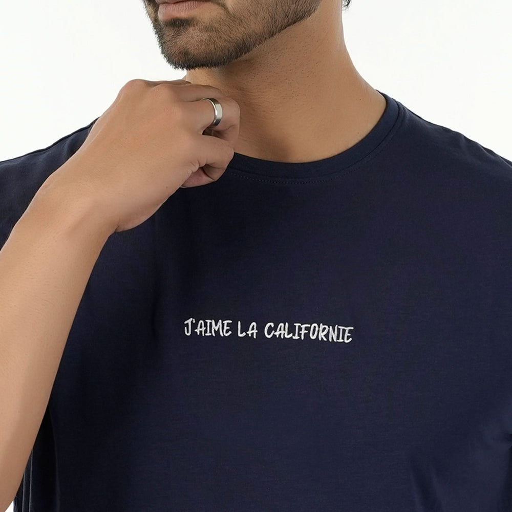 Men's Eminent Round Neck Half Sleeves Printed T-Shirt - Navy Blue, Men's T-Shirts & Polos, Eminent, Chase Value